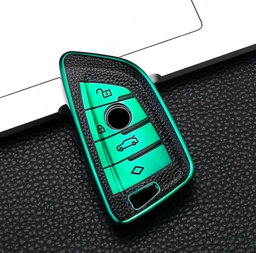 Leather Style Car Remote Key Case Cover Shell For BMW - BimmerMods