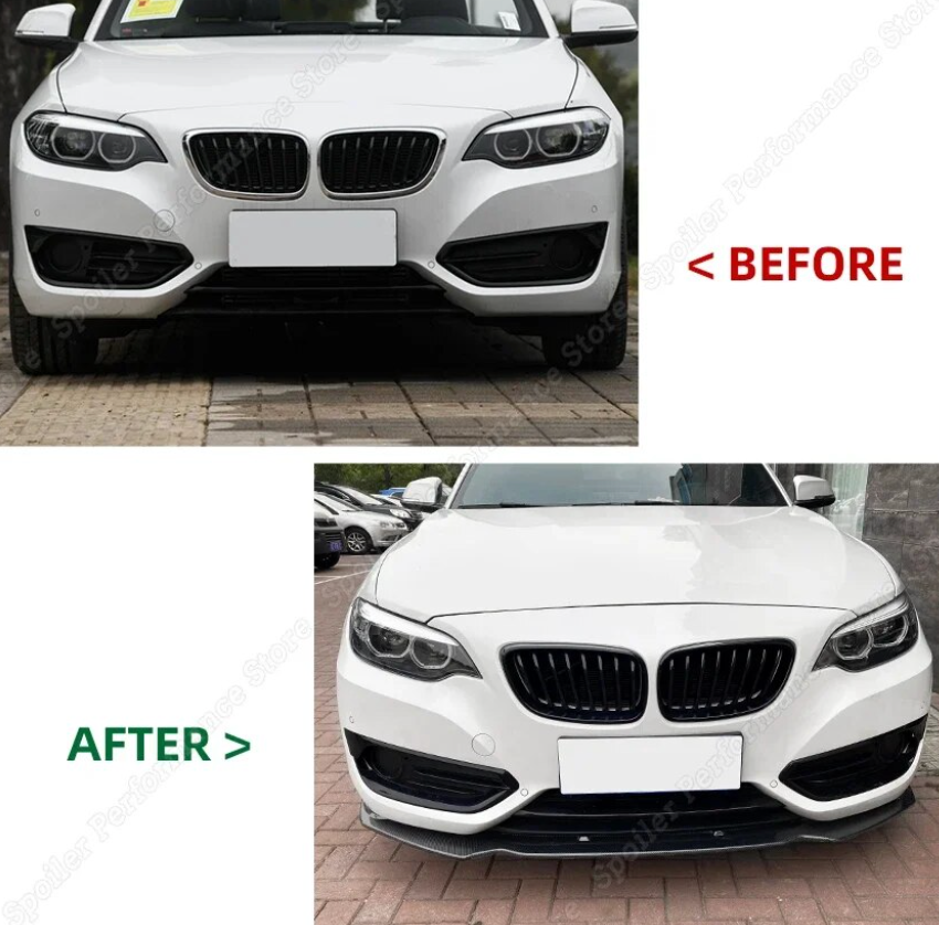 Car Front Bumper Splitter Lip For BMW 2 Series F22 F23 - BimmerMods