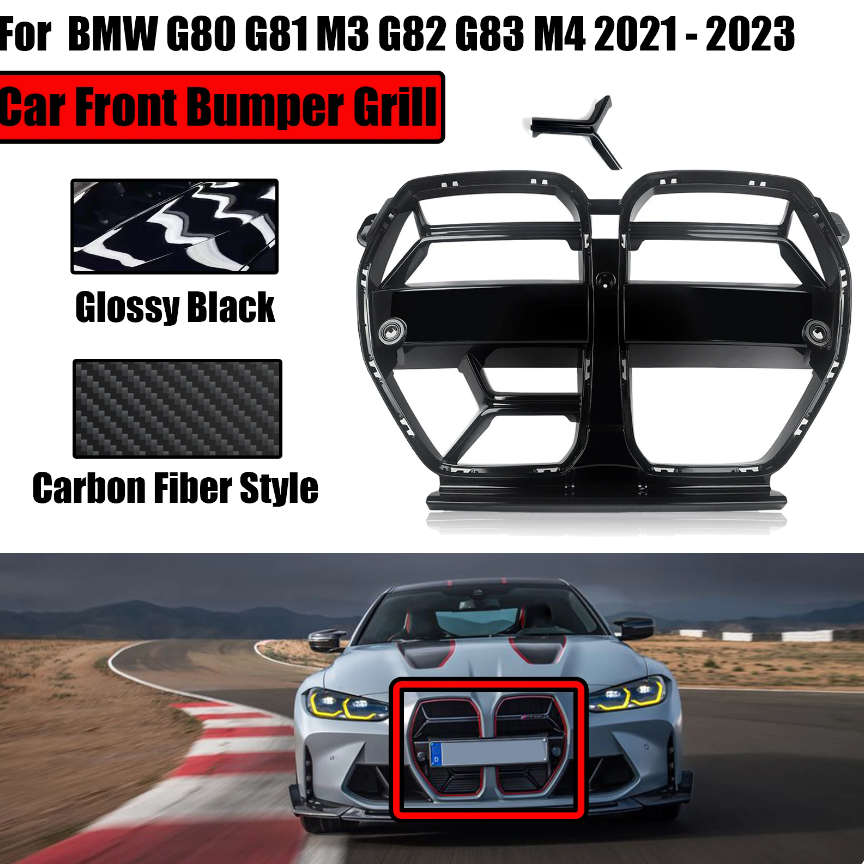 BMW CSL Style Grill for For BMW G80 G81 M3 G82 G83 M4 - BimmerMods