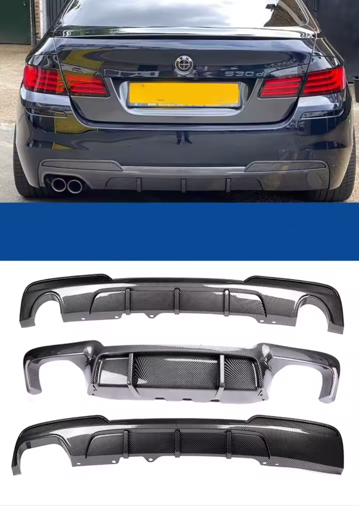 Rear Bumper Diffuser V Type/Competition/Diffuser For BMW 5 Series F10 F11 2010-2017 M Sport