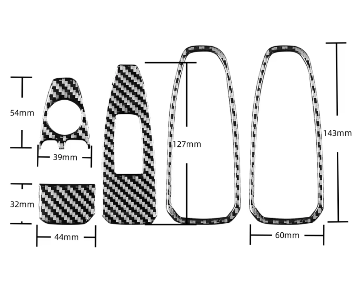 Real Carbon Fiber Window Lifting Control Trim Cover For BMW G28 G29 - Bimmermods