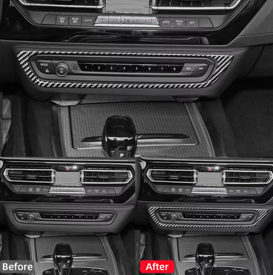 Real Carbon Fiber CD Panel Trim For BMW G28 G29 - Bimmermods