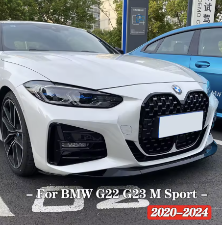 MP Style Front Bumper Splitter Lip Diffuser — For BMW 4 Series G22 / G23 M Sport - Bimmermods
