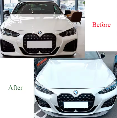 MP Style Front Bumper Splitter Lip Diffuser — For BMW 4 Series G22 / G23 M Sport - Bimmermods