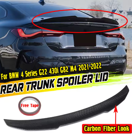 PSM Style Rear Trunk Spoiler Wing — For BMW 4 Series G22 - Bimmermods