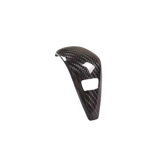 Real Carbon Fiber Gear Shift Knob Head Cover Trim — For BMW 1 / 3 / 4 Series F40 G20 G21 G22 G23 G24 & Z4 (2020–2021) - Bimmermods