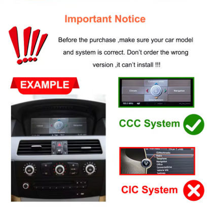 8.8" Wireless CarPlay & Android Auto for BMW E90 E91 E92 E93 E60 E61 E63 - Bimmermods