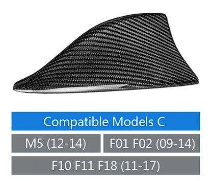 Real Carbon Fiber Shark Fin For BMW F15 F22 F30 F34 F80 F87 F32 F36 F82 G11 G20 G12 G30