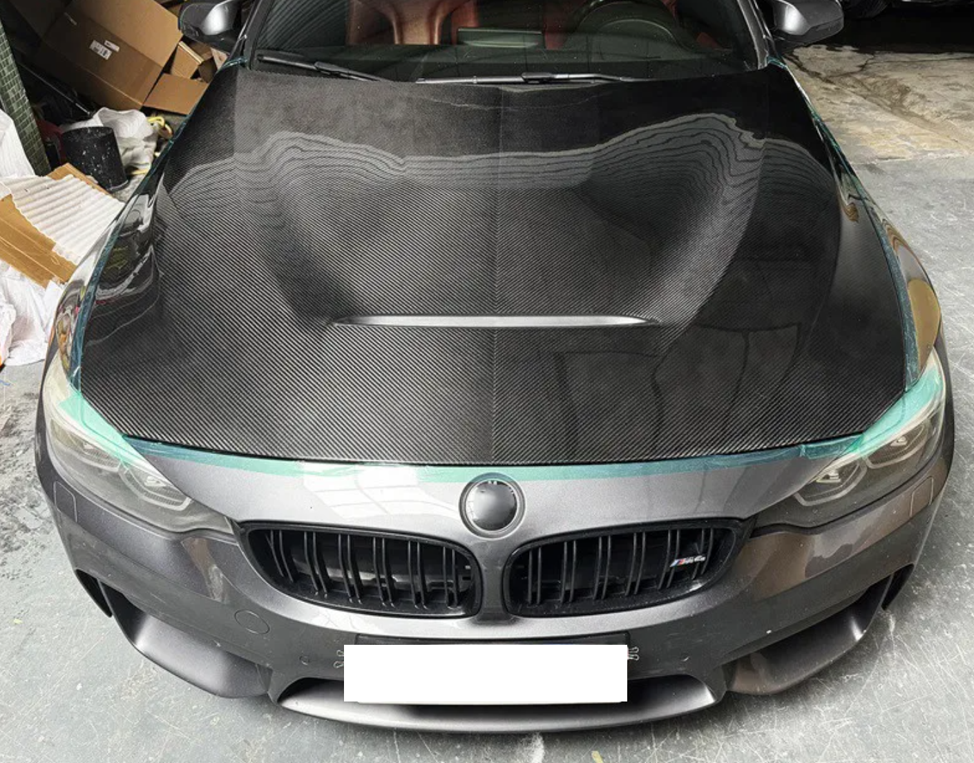 GTS Dry Carbon Fiber Engine Lid for BMW F80 M3 & F82/F83 M4 (2013-2018) – Prepreg Twill or Forged Carbon - Bimmermods
