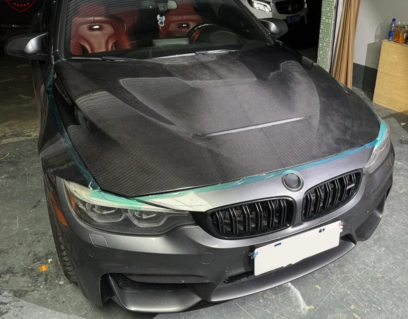 GTS Dry Carbon Fiber Engine Lid for BMW F80 M3 & F82/F83 M4 (2013-2018) – Prepreg Twill or Forged Carbon - Bimmermods