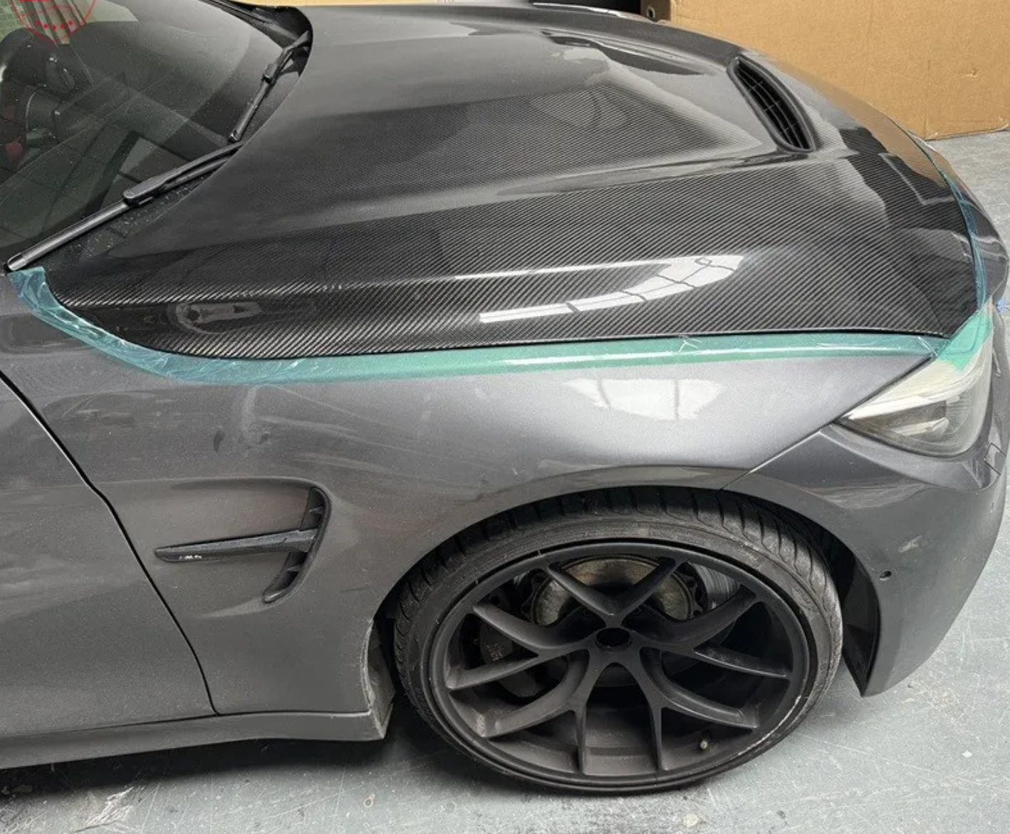 GTS Dry Carbon Fiber Engine Lid for BMW F80 M3 & F82/F83 M4 (2013-2018) – Prepreg Twill or Forged Carbon - Bimmermods