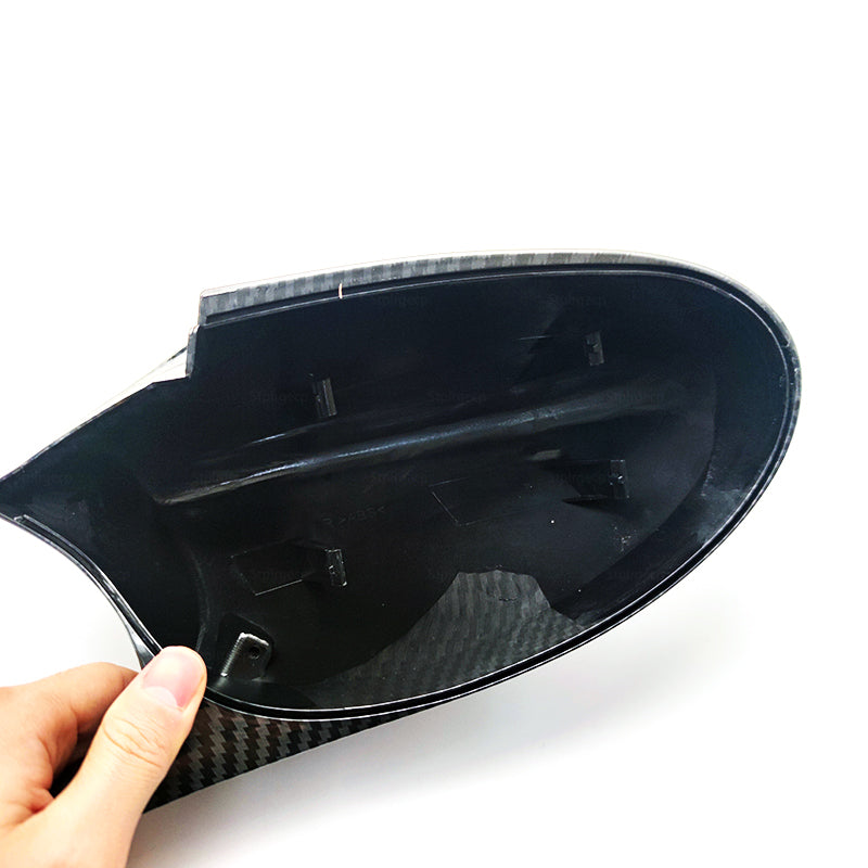 Side Mirror Covers Cap For BMW E90 E91 E92 E93 E81 E87 E82 E88 3 1 Series M Accessories Carbon Fiber Gloss - BimmerMods