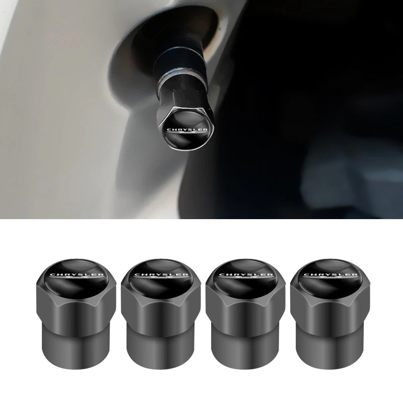 4PCS Metal Alloy Car Wheel Tire Valve Stem Caps For Chrysler 300 - BimmerMods