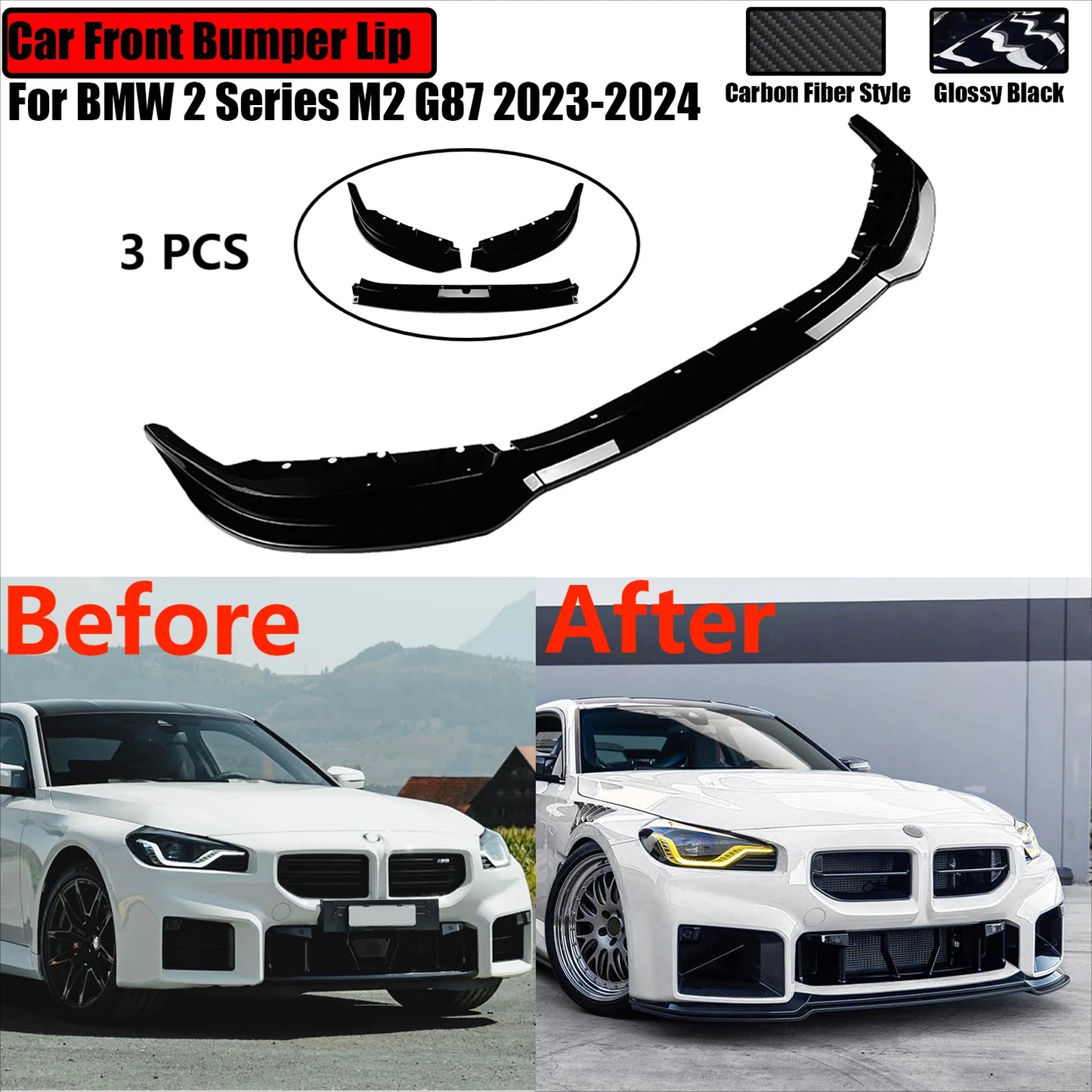 Front Splitter For BMW M2 G87 2023-2024