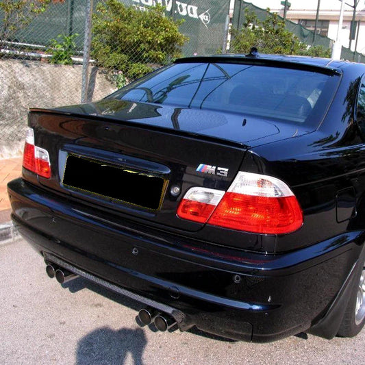 Black Spoiler Rear Wing M3 Style For 1998-2006 Year BMW 3 Series E46 - BimmerMods