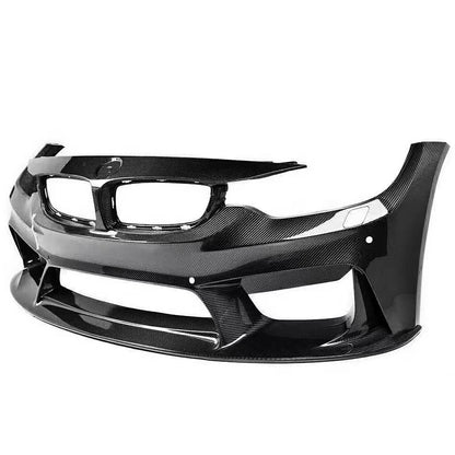 Full Twill Wet Carbon Fiber Front Bumper – BMW F80 M3 / F82 F83 M4 (2015–2020) - Bimmermods