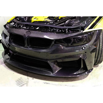Full Twill Wet Carbon Fiber Front Bumper – BMW F80 M3 / F82 F83 M4 (2015–2020) - Bimmermods