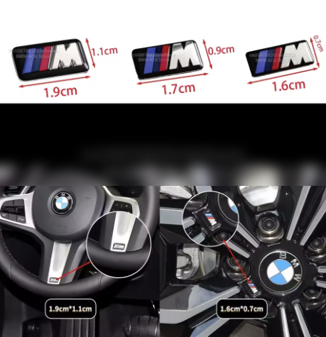 BMW M Logo Replacement Emblems for All BMW’S (Steering Wheel & M Rims) - Bimmermods