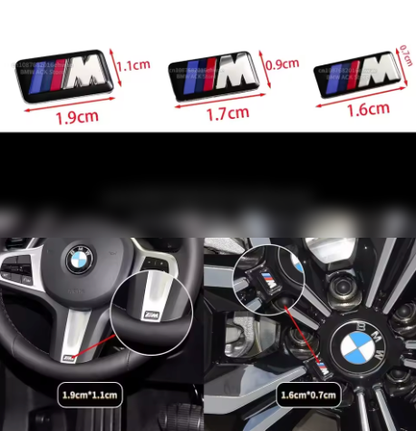 BMW M Logo Replacement Emblems for All BMW’S (Steering Wheel & M Rims) - Bimmermods