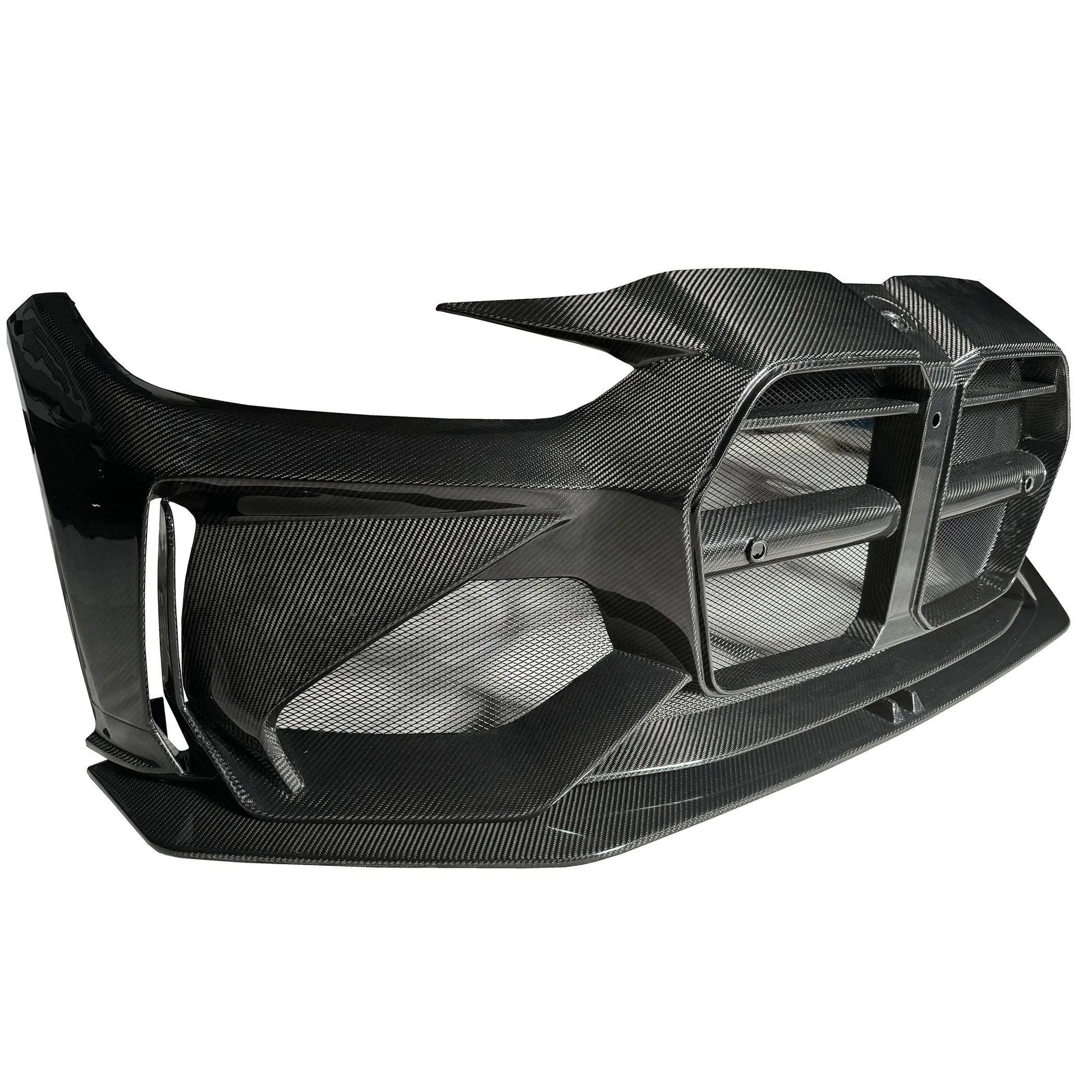 Full Carbon Fiber ADRO Style Front Bumper – BMW G80 M3 / G82 M4 (Gloss Twill or Forged) - Bimmermods