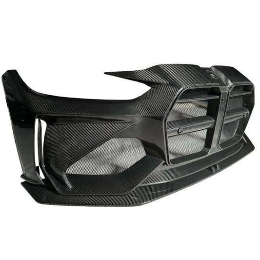 Full Carbon Fiber ADRO Style Front Bumper – BMW G80 M3 / G82 M4 (Gloss Twill or Forged) - Bimmermods