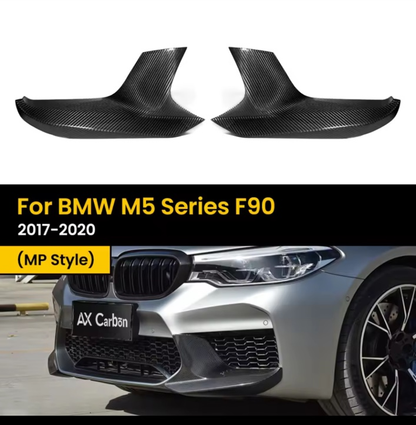 MP Style real dry carbon fiber front splitter for BMW F90