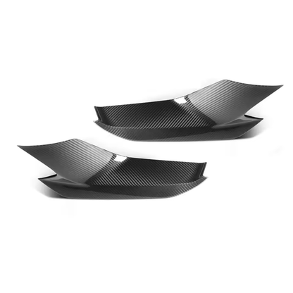 Real dry carbon fiber front splitter side view