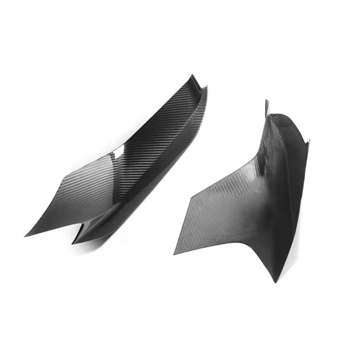 Real dry carbon fiber front splitter alternate angle