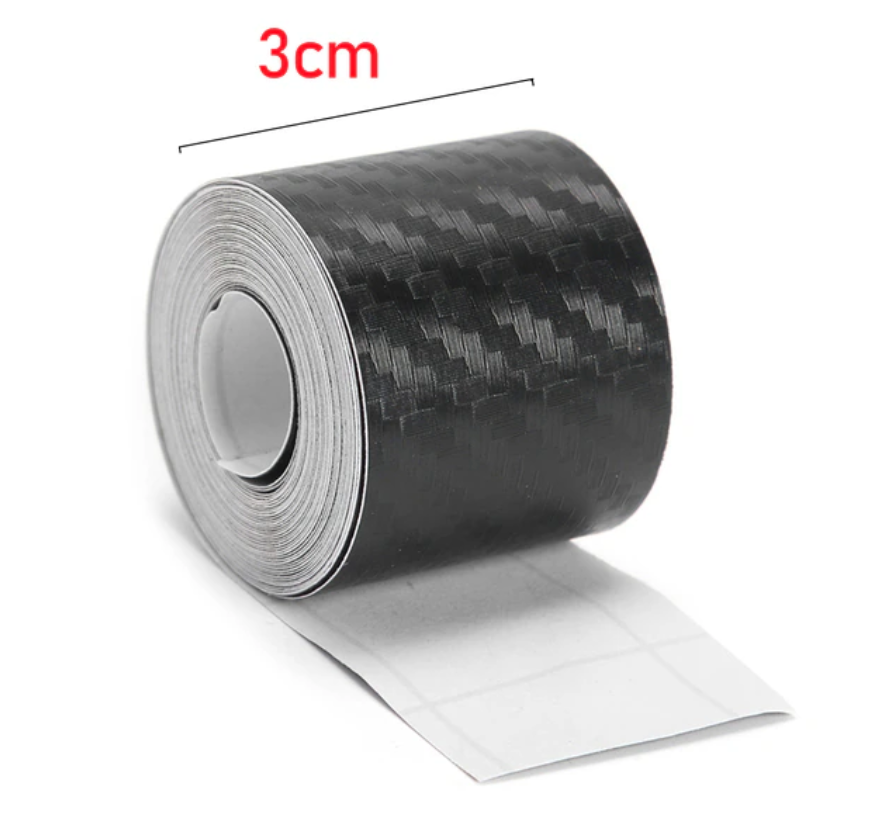 Carbon Fiber Car Sticker DIY Paste Protector Strip Auto Door Sill Side Mirror Anti Scratch Tape Waterproof Protect Film - BimmerMods