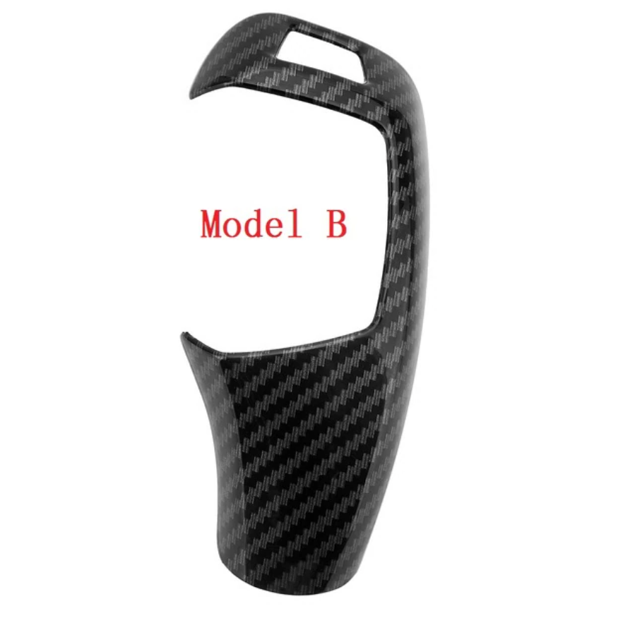 Carbon Fiber Style Gear Shift Handle Sleeve Button Cover Stickers For BMW 1 2 3 5 series X3 X4 X5 X6 F30 f10 f32 F25 F15 F16 - BimmerMods