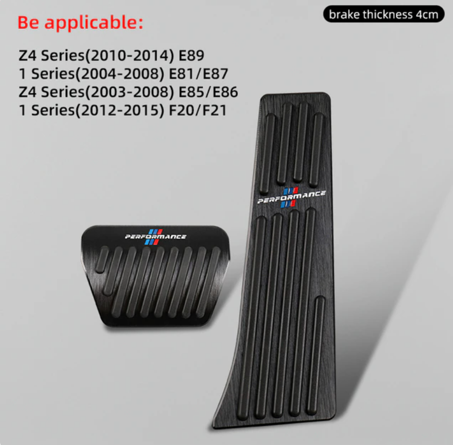 Black Car Pedal Covers Non-slip Aluminum Alloy Throttle Brake Pedal Cover for BMW All BMW'S - BimmerMods