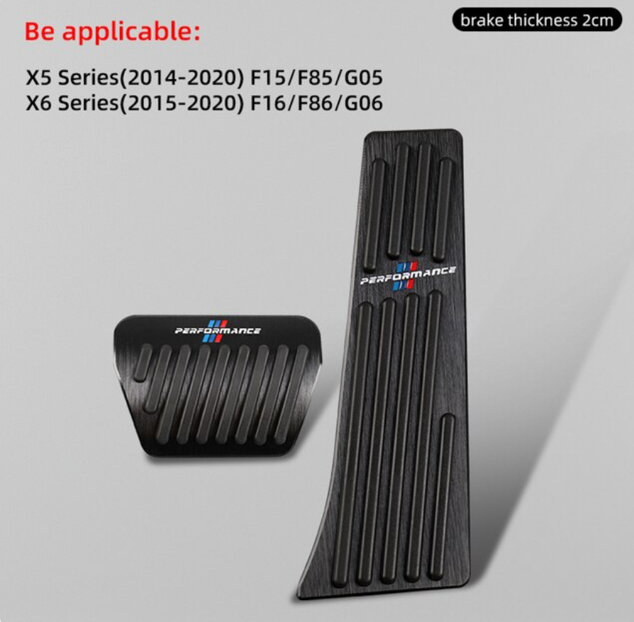 Black Car Pedal Covers Non-slip Aluminum Alloy Throttle Brake Pedal Cover for BMW All BMW'S - BimmerMods