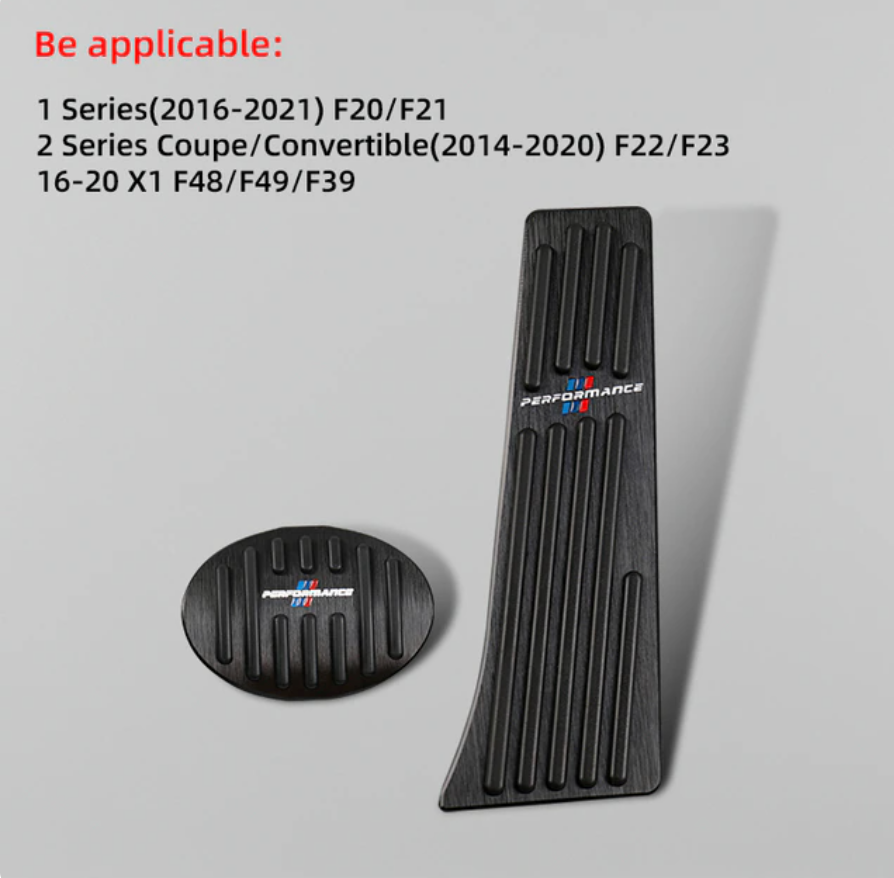 Black Car Pedal Covers Non-slip Aluminum Alloy Throttle Brake Pedal Cover for BMW All BMW'S - BimmerMods