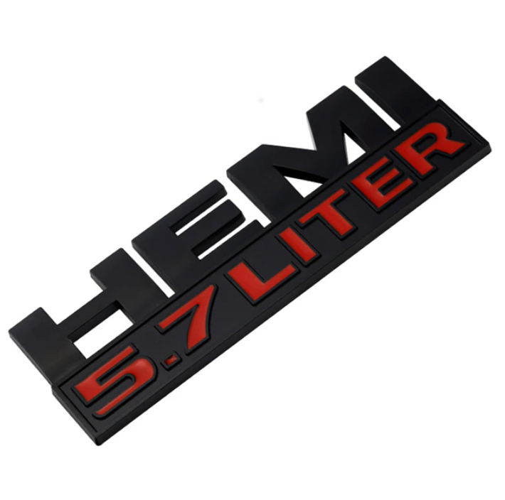 Car Body Side Badge Trunk Sticker for Chrysler HEMI 5.7 LITER - BimmerMods