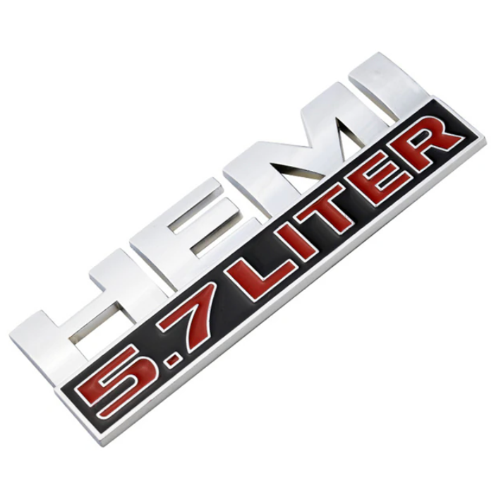 Car Body Side Badge Trunk Sticker for Chrysler HEMI 5.7 LITER - BimmerMods