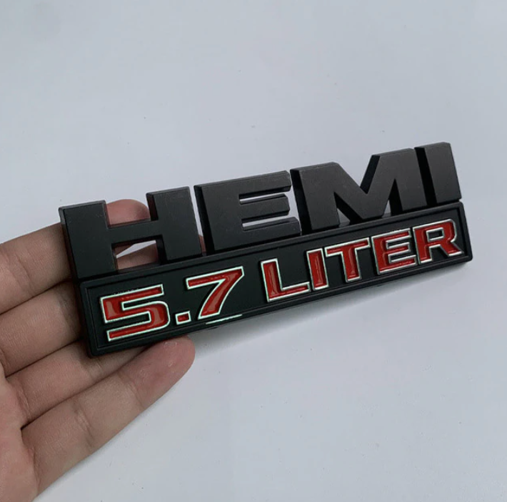 Car Body Side Badge Trunk Sticker for Chrysler HEMI 5.7 LITER - BimmerMods