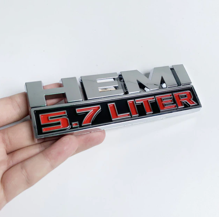 Car Body Side Badge Trunk Sticker for Chrysler HEMI 5.7 LITER - BimmerMods