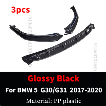 Modified Splitter Deflector Front Bumper Lip For BMW 5 G30 G31 M 530d 525i 540i 530i 2017-2020 - BimmerMods